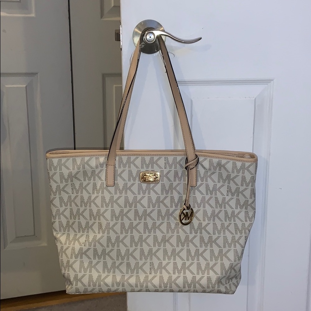 Michael Kors Cream Tote Bag